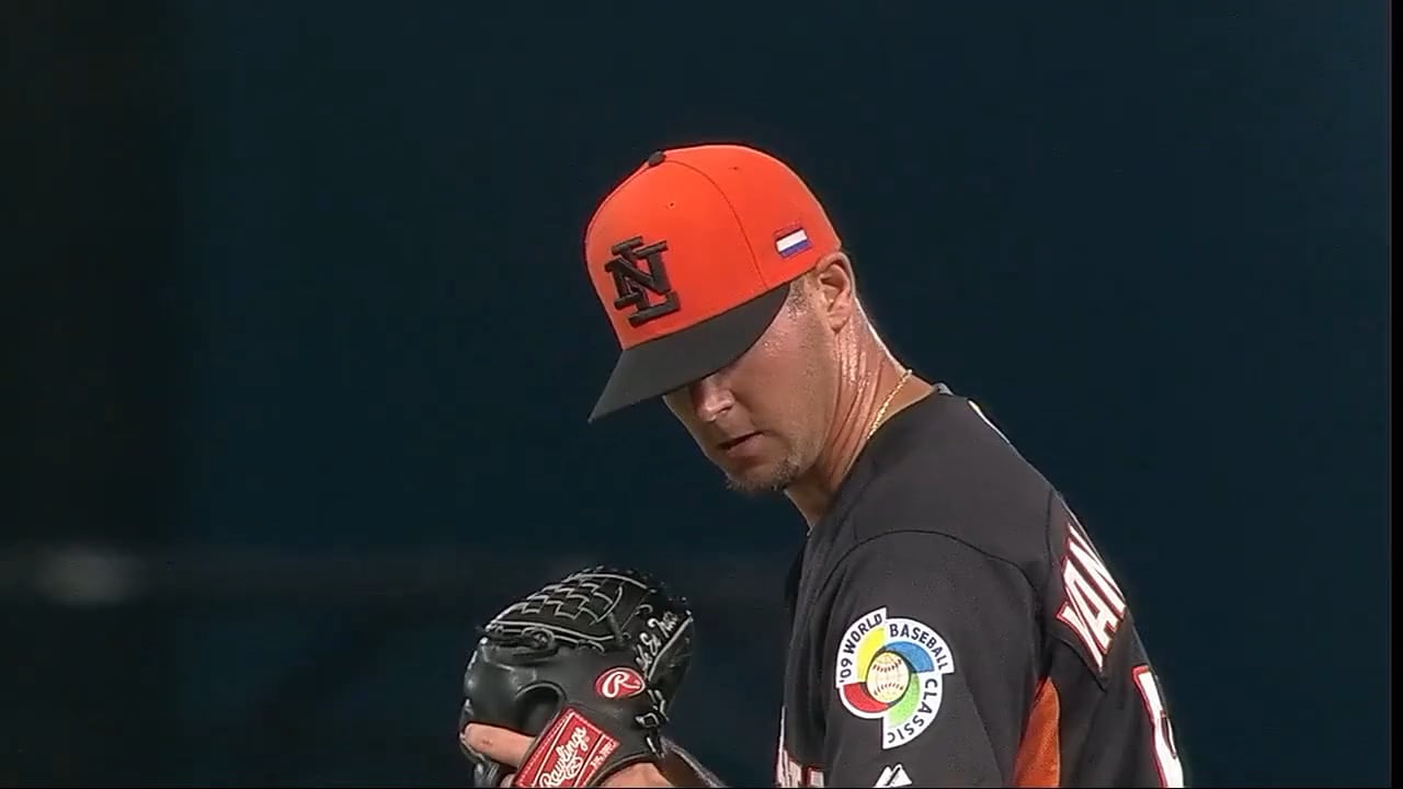 [March 15, 2009] Throwback to Team Kingdom of the Netherlands catcher Kenley Jansen (yes, THAT Kenley Jansen) gunning down Team USA runner Ryan Braun from his knees trying to steal 2B in Pool 2 of the 2009 World Baseball Classic.