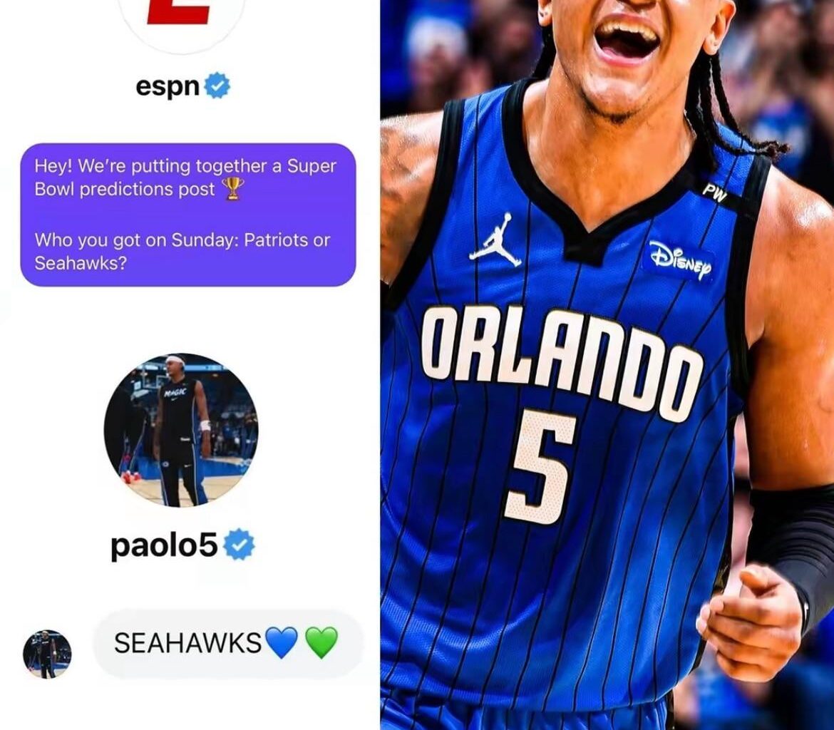 Paolo thinks the Seahawks are winning the Super Bowl