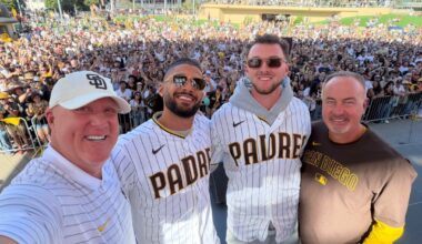 [Orsillo] Had a blast today at Padres Fan Fest. Thanks 🙏 to all who came out. We appreciate you!