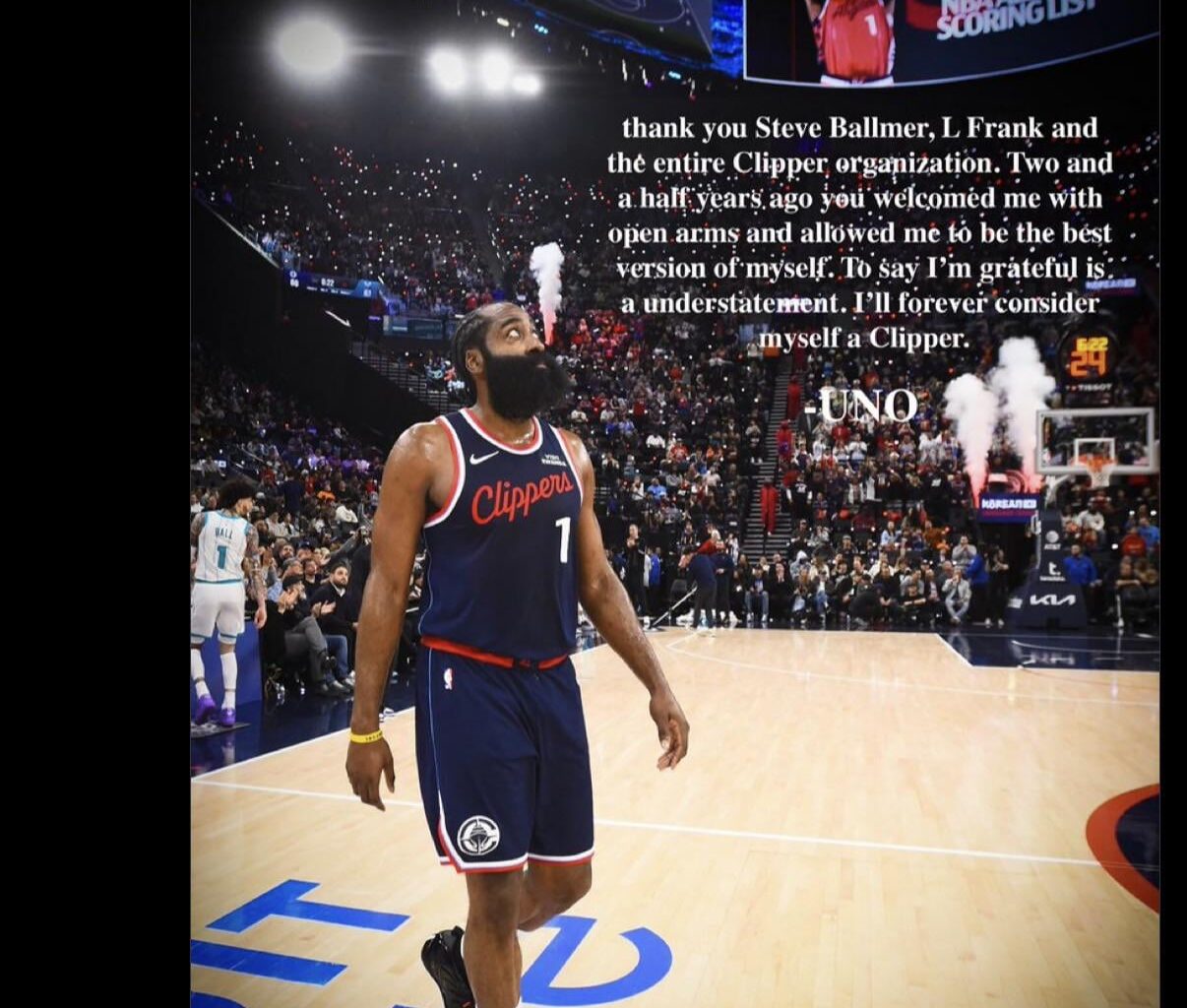Harden’s message to Clips
