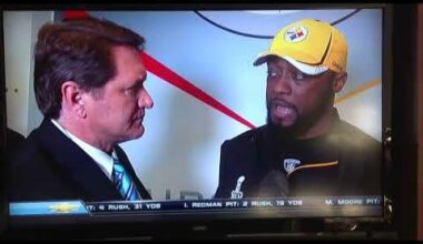 In the same vein as the r/nfl post with Vrabel talking to every player as they walk in, here's Tomlin in the XLV post game interview.