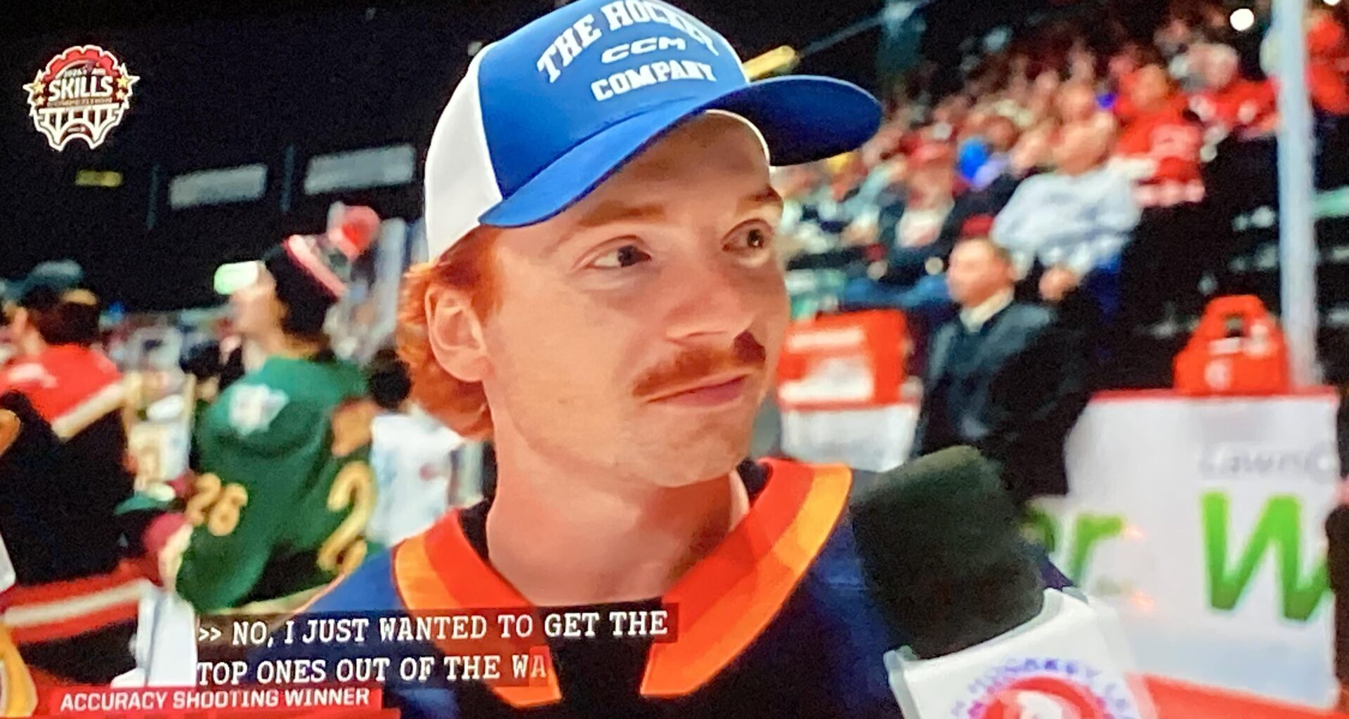 Jagger Firkus won the AHL All-stars competition for accuracy shooting