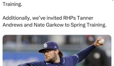 [Blue Jays] OFFICIAL: We’ve signed LHP Josh Fleming to a Minor League deal with an invite to Spring Training. Additionally, we’ve invited RHPs Tanner Andrews and Nate Garkow to Spring Training.