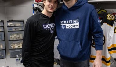 Geekie and Pelts at the AHL all star game