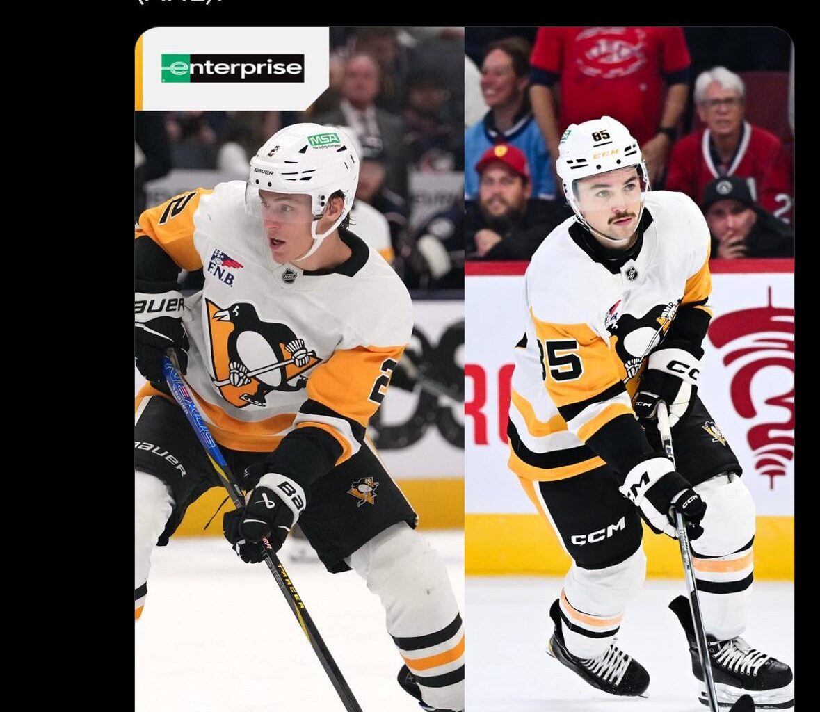 [Penguins] Forwards Avery Hayes and Rutger McGroarty have been re-assigned to the WBS Penguins (AHL).