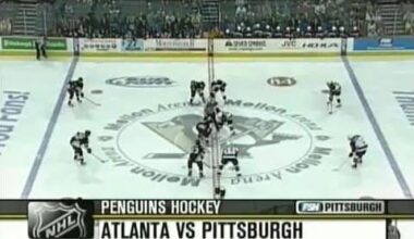 Need Penguin Hockey during this break? Enjoy Mario, Sid, and the gang vs the Atlanta Thrashers back in the day