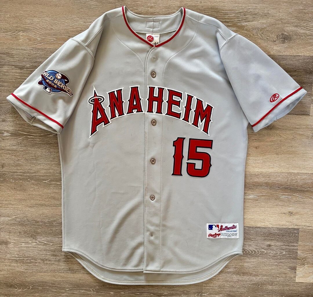 Tim Salmon 2002 World Series Away