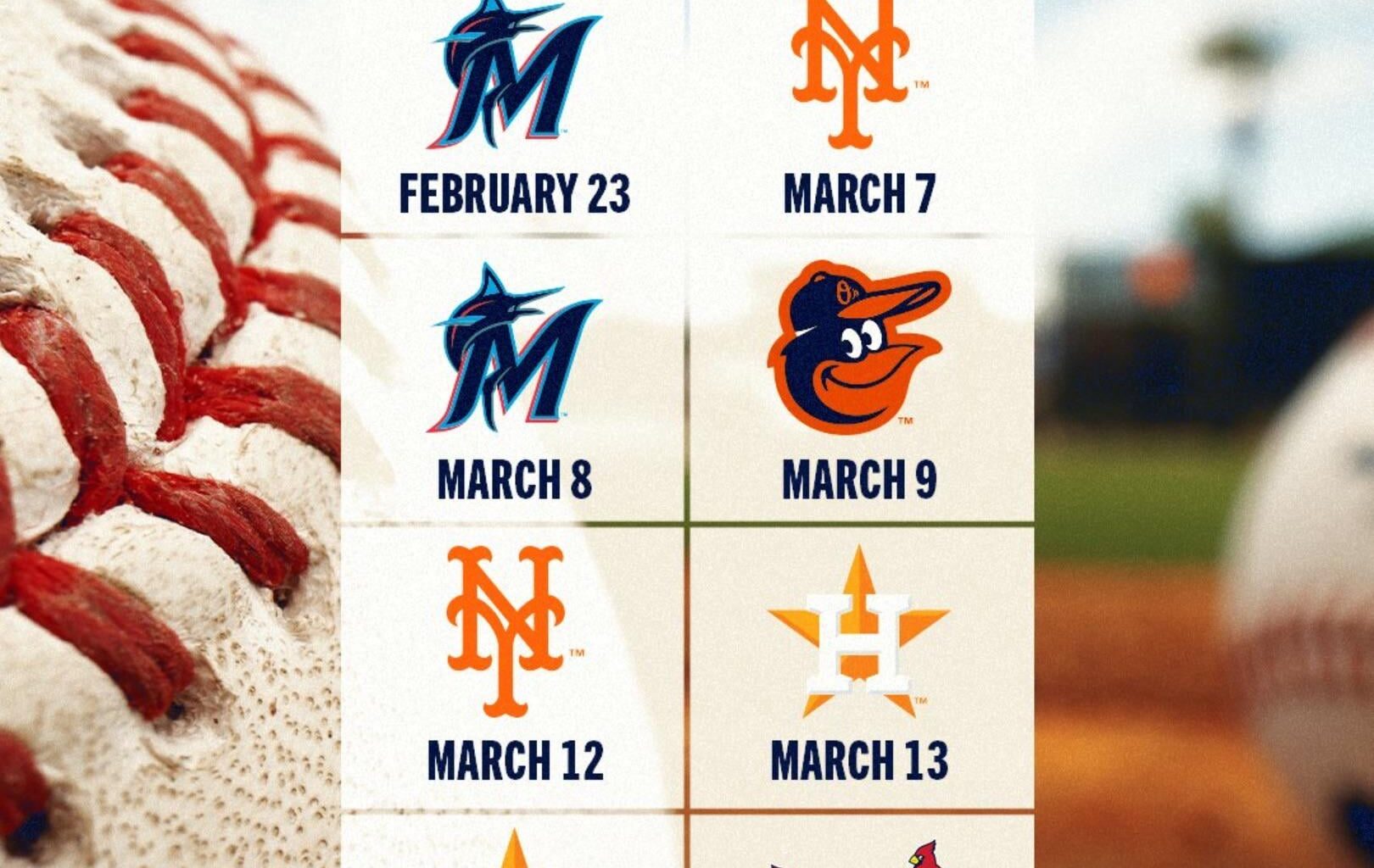 Spring Training TV & Radio Scheduled