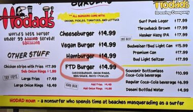 New burger at Fan Fest