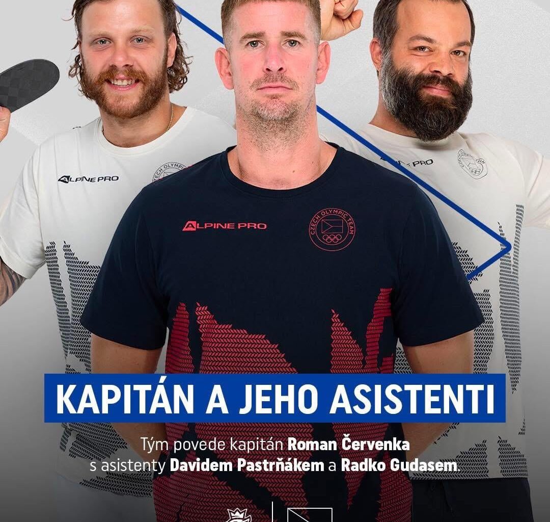 Flames Legend Roman Červenka will wear the “C” for Czechia. Pastrňák a Gudas with “A”.