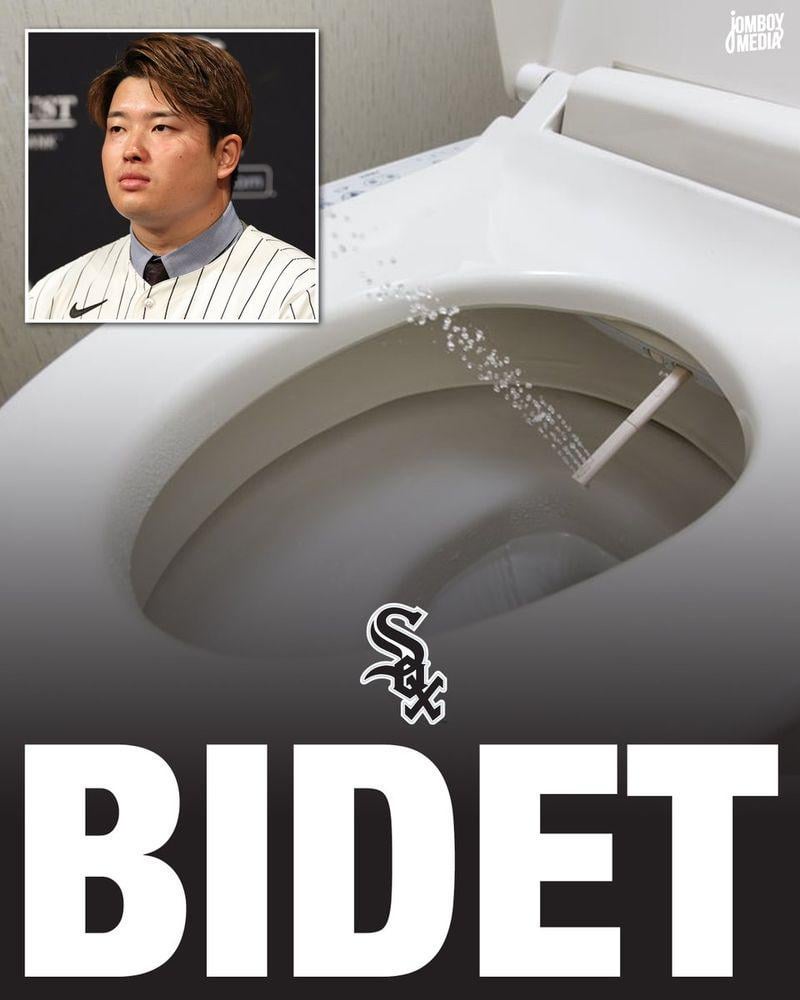[Jomboy] White Sox are adding bidets in their clubhouse as requested by Japanese slugger Munetaka Murakami