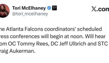 Coordinator press conferences will be held at noon EST