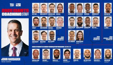 The 2026 New York Football Giants Coaching Staff