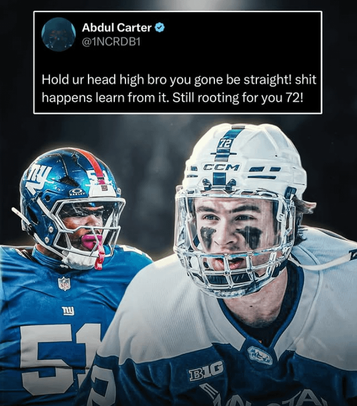 Abdul Carter Posts Support for Gavin McKenna Following Assault Charges