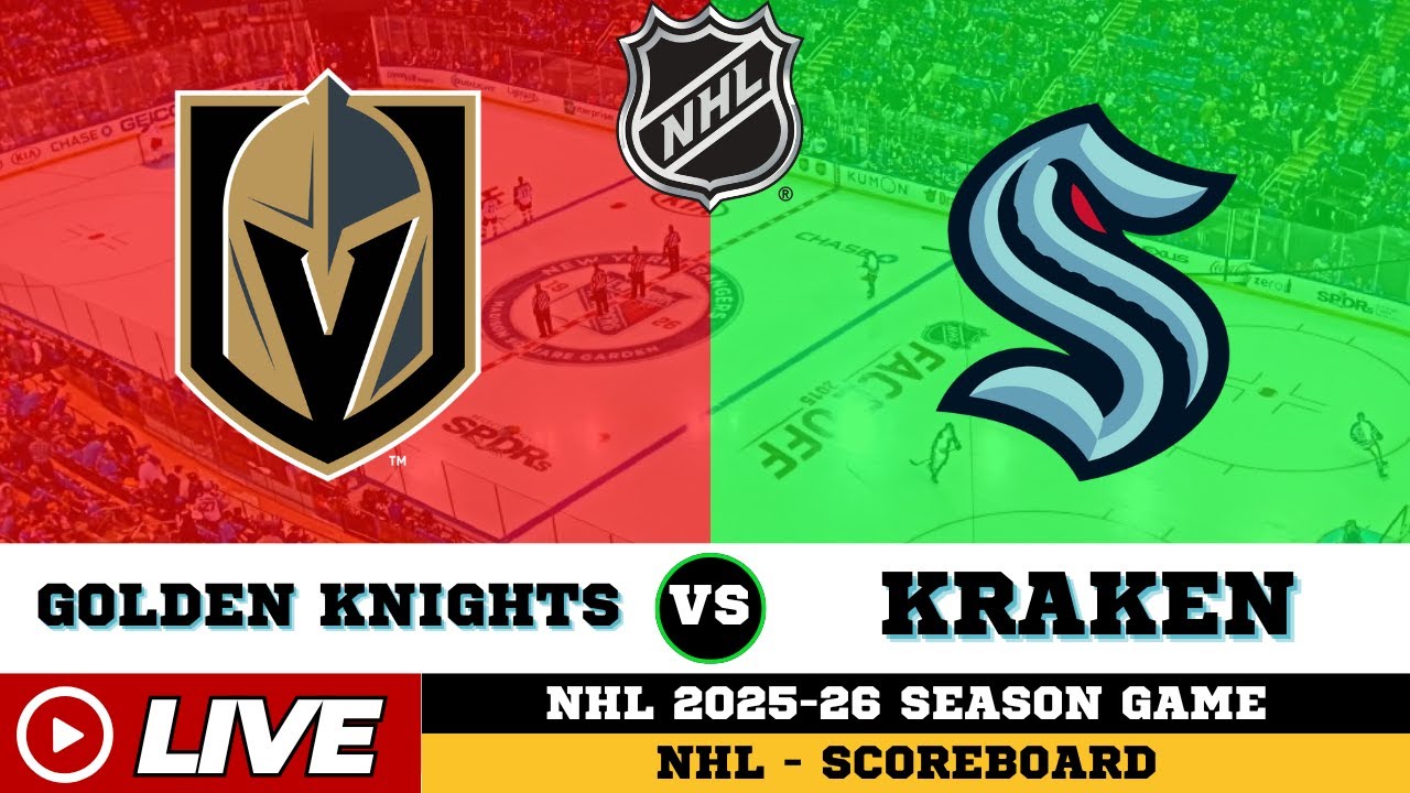 🔴LIVE : Seattle Kraken Vs Vegas Golden Knights | NHL 2026 | NHL Live SCOREBOARD