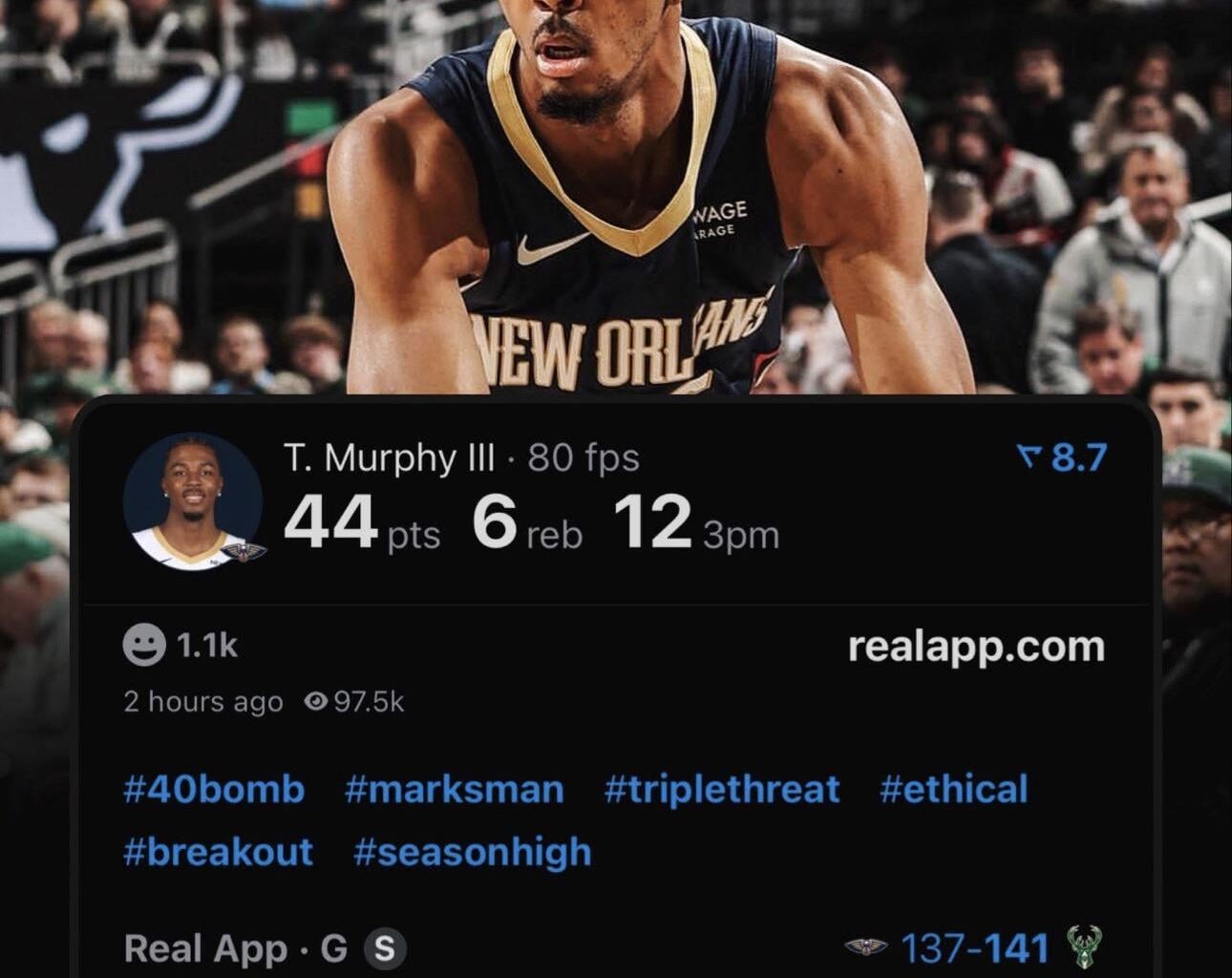 Trey went off last night 🔥