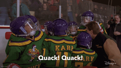 After goal chant should be Quack!.. not “Hey!”
