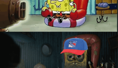 going back to the rangers after 2 weeks of enjoying watching hockey be like