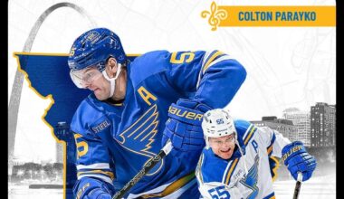 [Blues] With tonight’s game played, Colton Parayko now stands alone in 3rd place for most games played with the franchise (780). He’s only behind Federko (927) and Jackman (803).