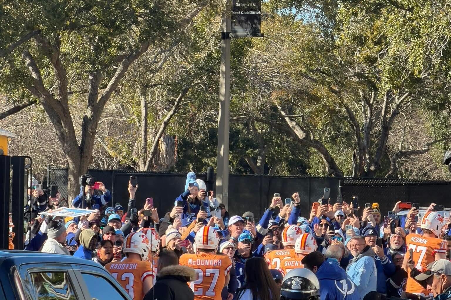 The boys arrived at RayJay ( a friend's pic )