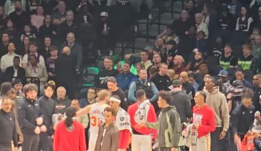 At the game trying to cheer they making it hard