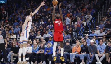 Tari took 13 threes against the Thunder and shot 38.5% on them! A healthy Eason for the rest of the year would easily make up for no trades. Unfortunately, it's just hard to feel that's likely.