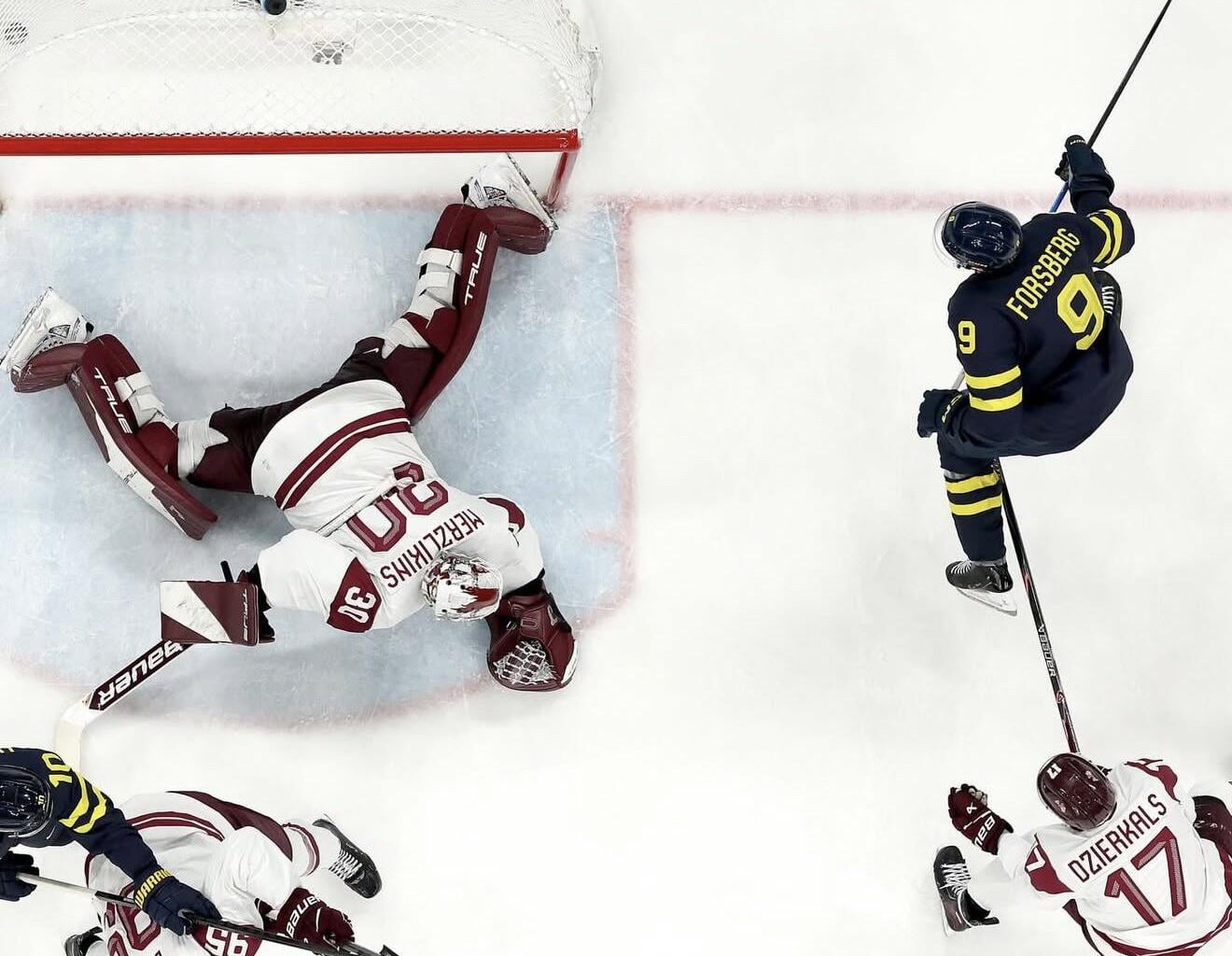 Our guy is officially an Olympic Goal Scorer!
