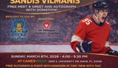 Free Autograph Apperance for Charity with Sandis Vilmanis