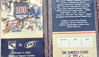 Bussi shutout commemorative ticket