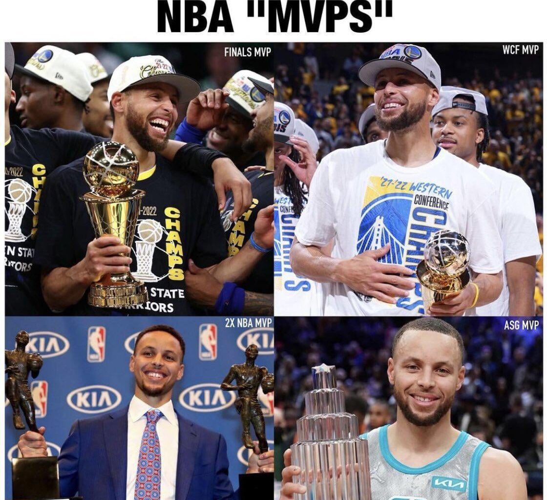 Steph Curry is the only player with all 4 NBA MVPs 🐐🐐🐐