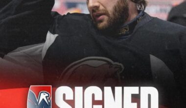 The Washington Capitals have signed goaltender Mitch Gibson to a two-year, two-way contract