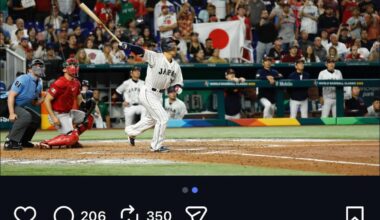 MASA is joining team Japan in the WBC!