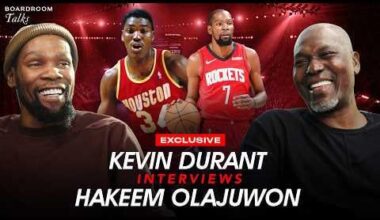 KD and Dream talking about hoops and Rockets