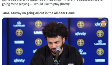 “I really kind of lost interest in All-Star just watching whatever they’re doing out there. I’d rather go on vacation if that’s the basketball we’re going to be playing... I would like to play [hard]." Jamal Murray on going all out in the All-Star Game.