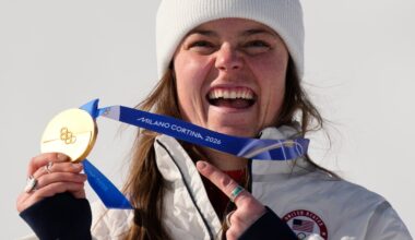 Breezy Johnson's downhill gold is America's first medal of 2026 Winter Olympics : NPR