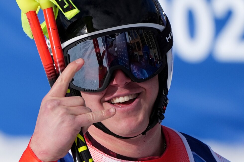 Swiss skier Franjo von Allmen wins first gold of Milan Cortina Olympics