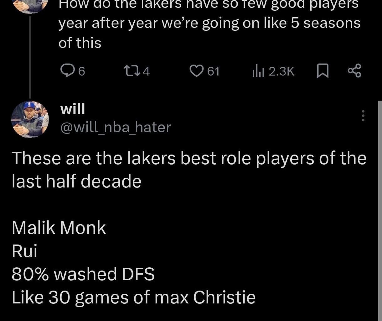 I mean he's not wrong lol