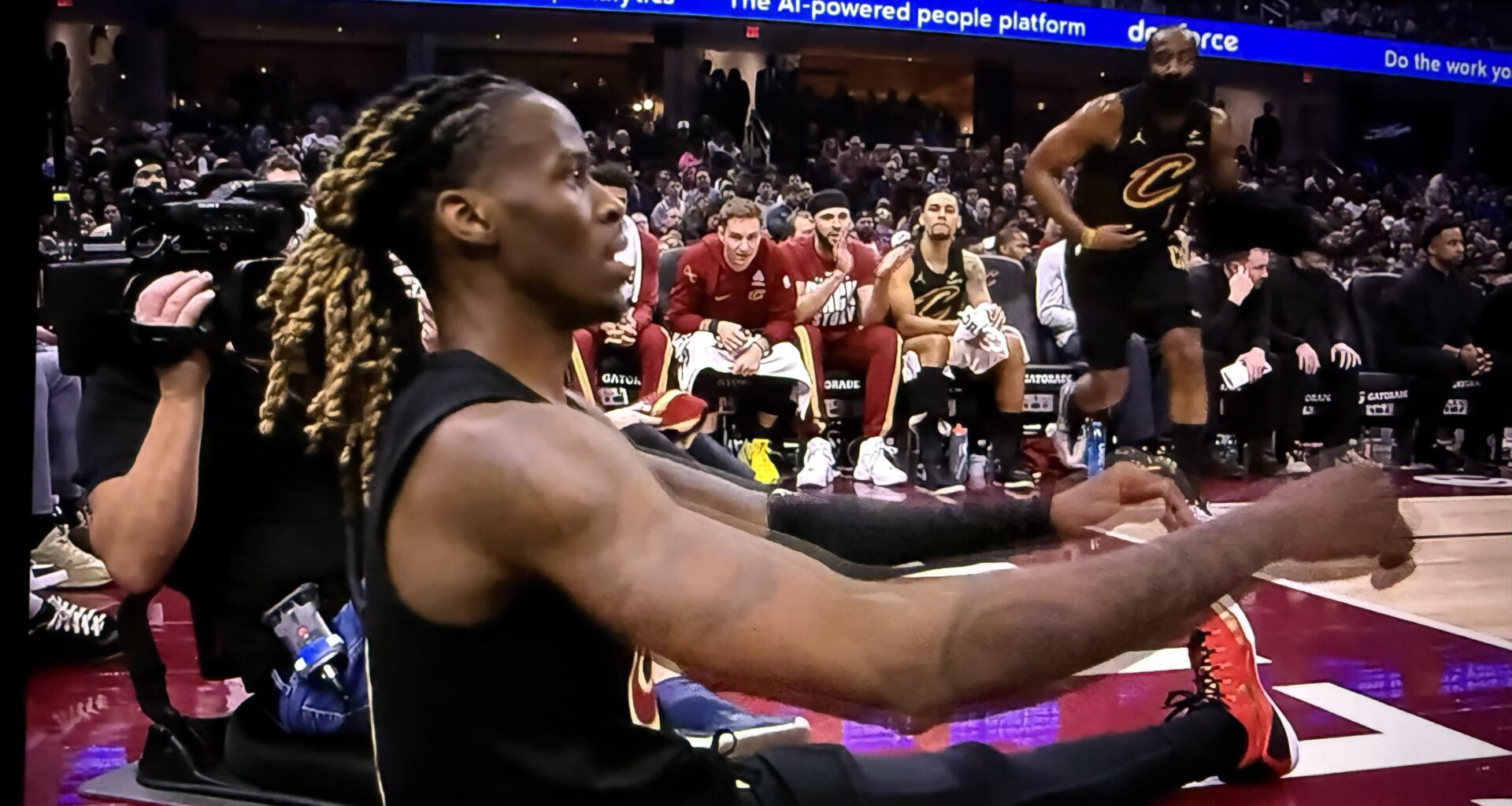 Small thing, but I love seeing James first off the bench to help