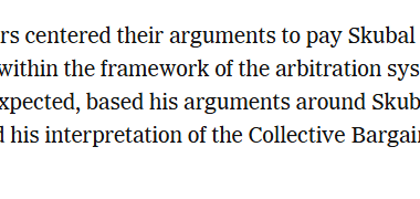 [Stavenhagen] Tigers centered their arguments to pay Skubal only $19 million on comparisons within the framework of the arbitration system. Agent Scott Boras, as expected, based his arguments around Skubal’s two-time Cy Young status and his interpretation of the Collective Bargaining Agreement