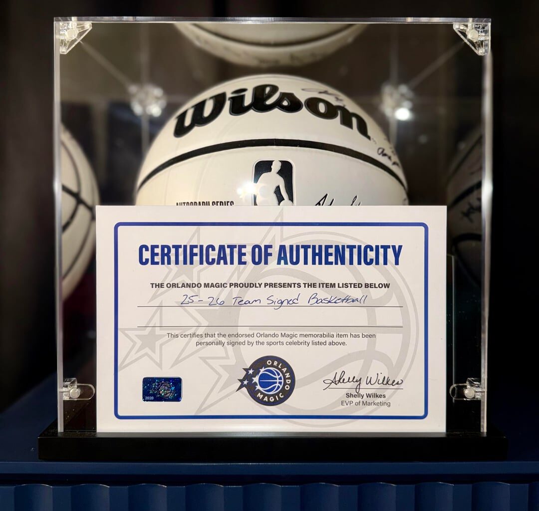 My team signed ball I received this year.