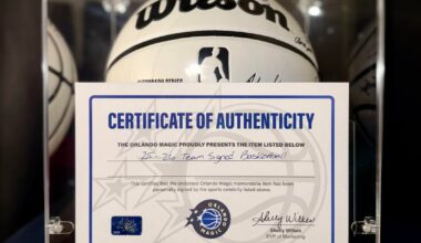 My team signed ball I received this year.