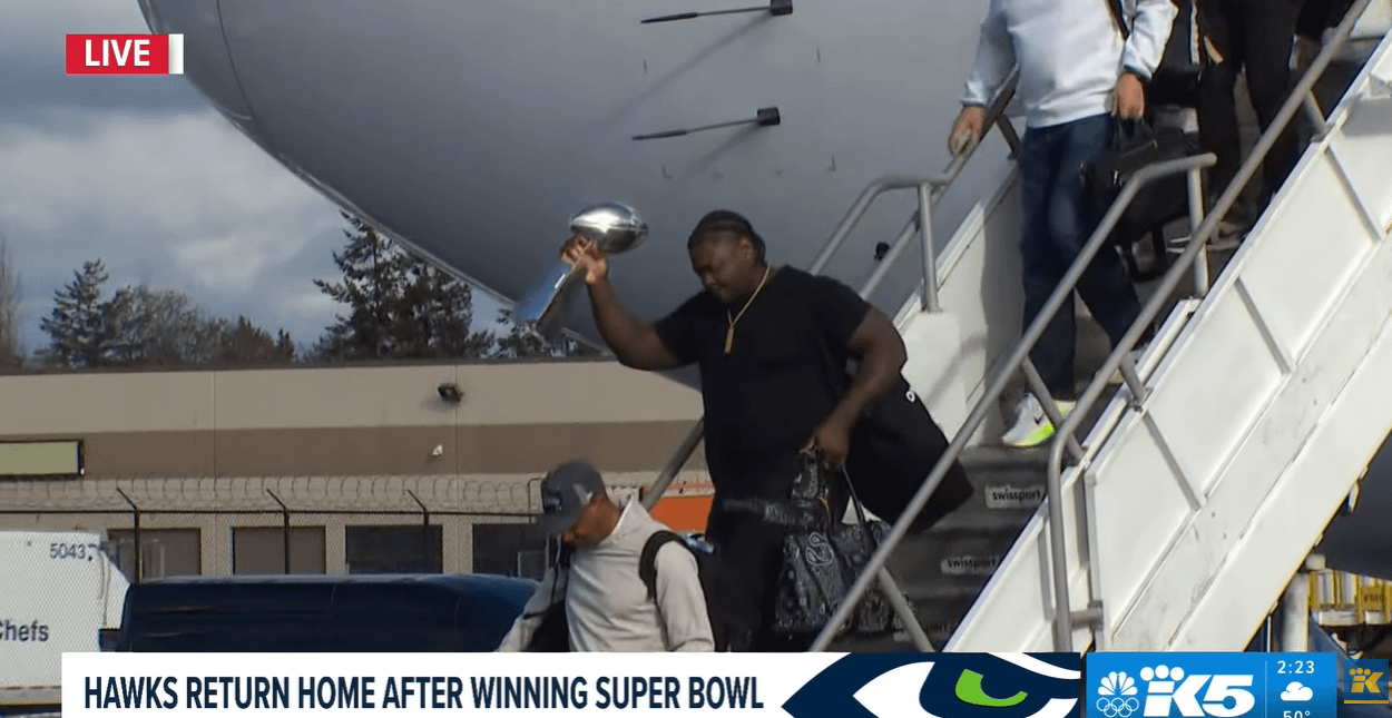 The trophy is back on home soil!