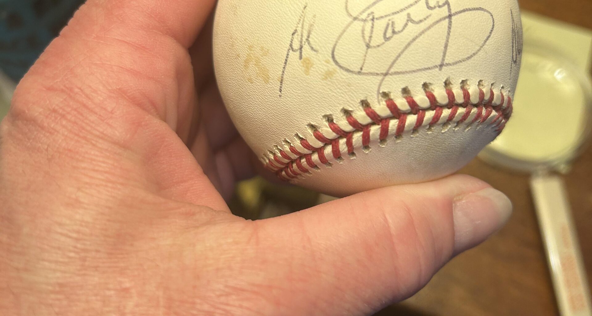 Anyone know whose signature this is? I got it signed at a game between 94-96.