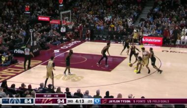 [Highlight] James Harden threads the needle on a surgical behind the back pass to Tyson for an easy dunk