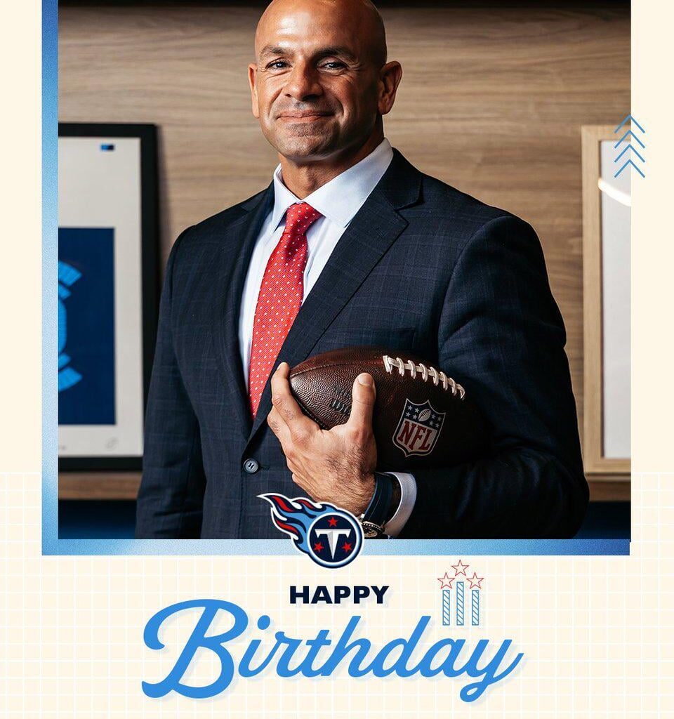 Tennessee Titans on X: "Happy Birthday Coach Saleh! 🥳"