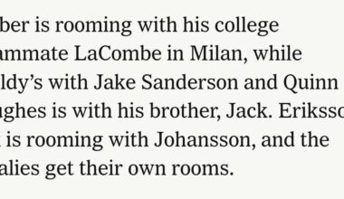 Wild Olympic Roommates, per Russo