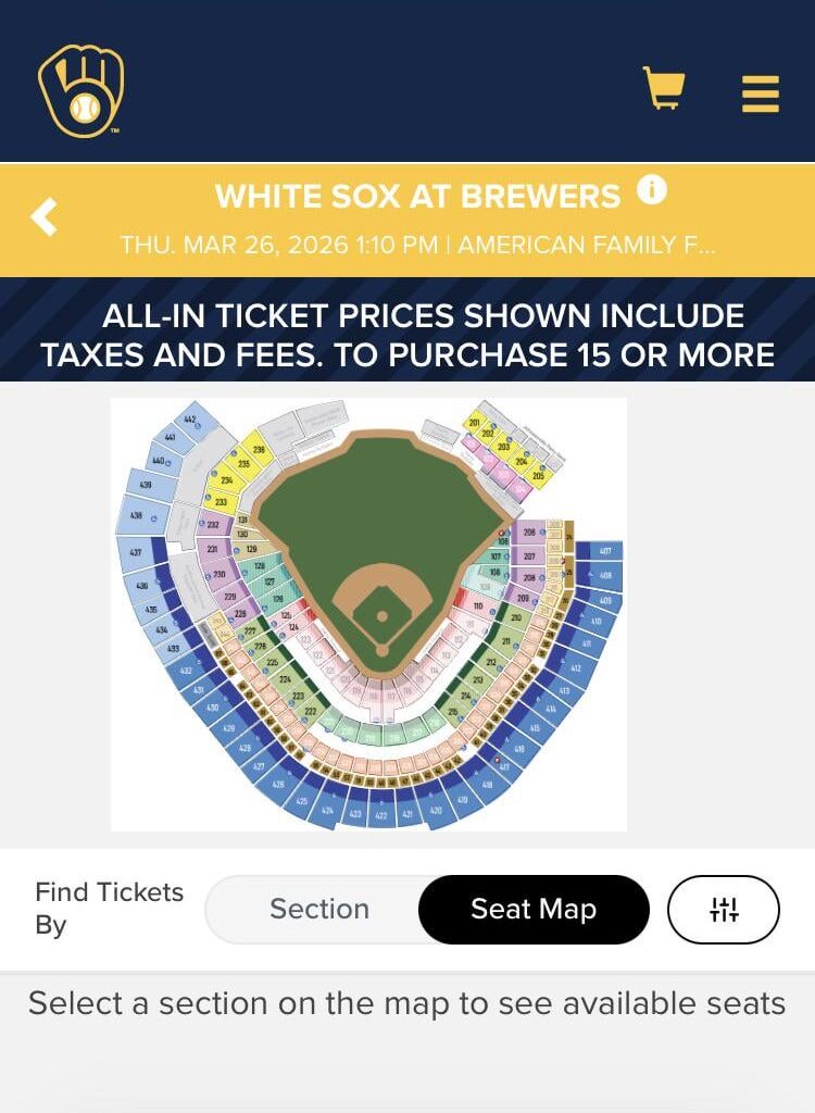 Here’s a screenshot of opening day tix availability.