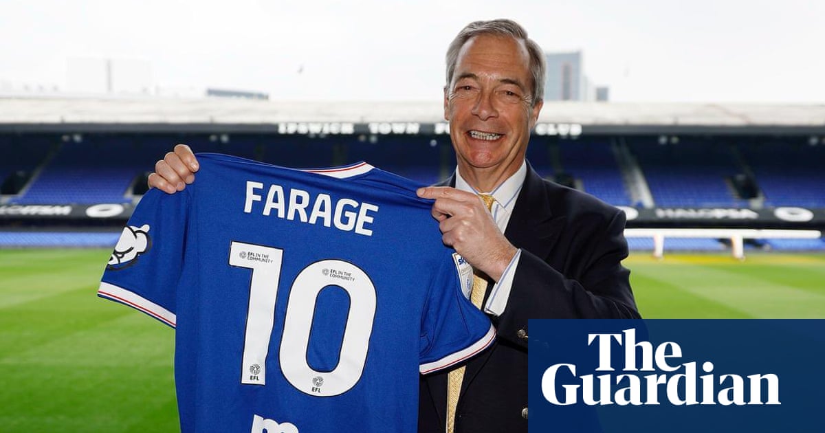 Ipswich fans criticise club for ‘shameful and embarrassing’ Nigel Farage visit | Ipswich Town