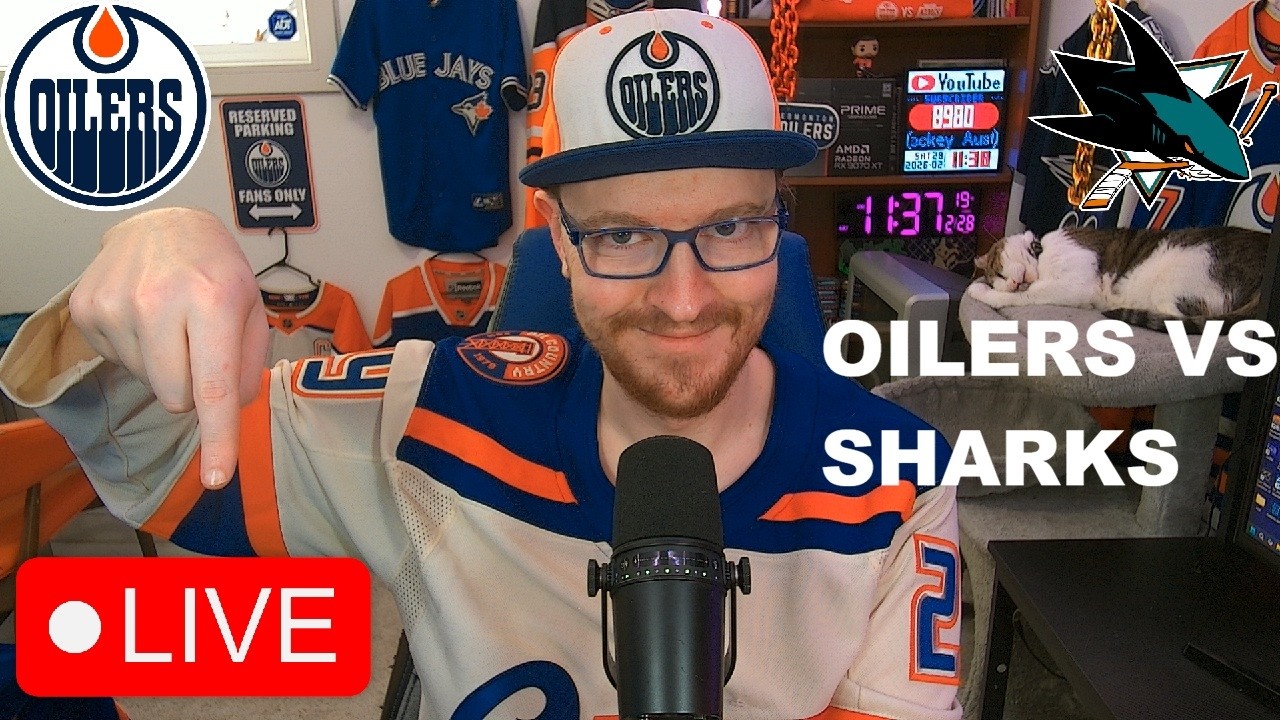 Edmonton Oilers vs San Jose Sharks LIVE | FAN REACTION & COMMENTARY