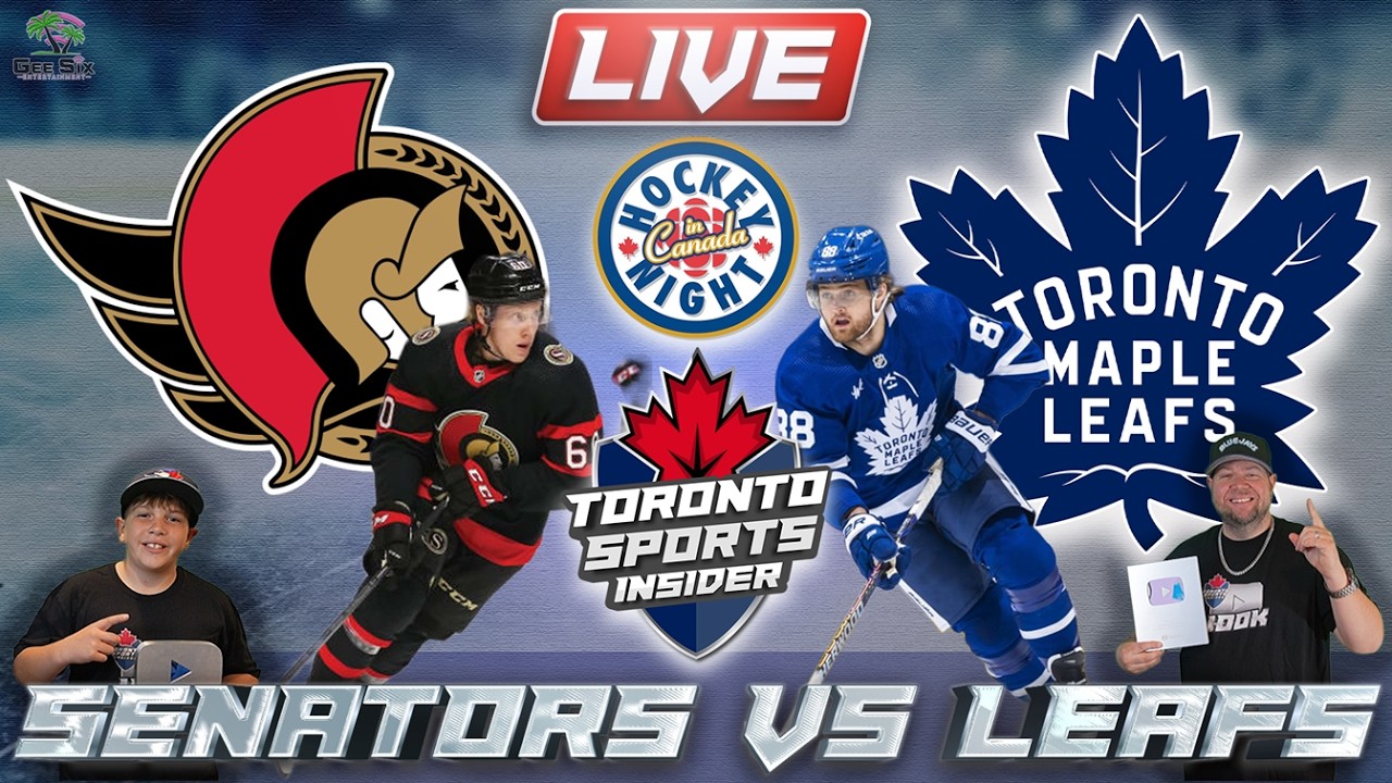 Ottawa Senators vs Toronto Maple Leafs LIVE 🔴 | NHL LIVE Stream Reaction & Play By Play